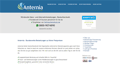 Desktop Screenshot of anternia-bestattungen.de